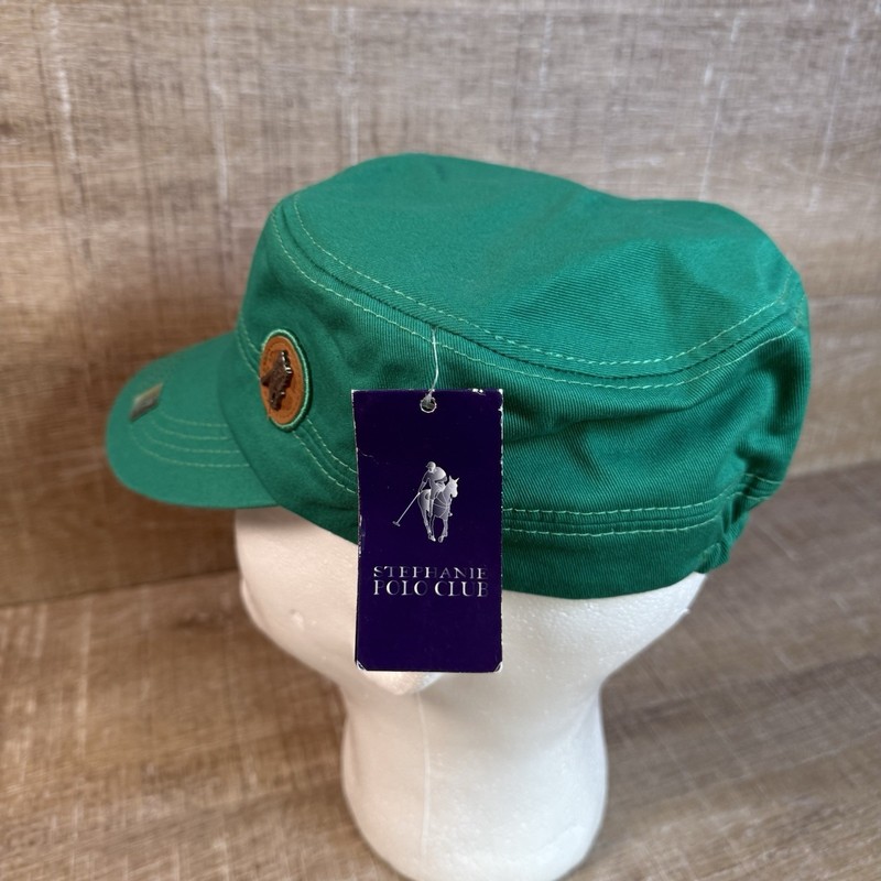 Stephanie Polo Club Green Army Style Ball Cap Hat Adult OSFA NWT gallery