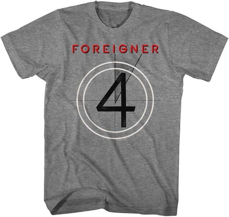 Vintage Foreigner 4 Album Cover Graphite Heather Unisex S-5XL Shirt A107