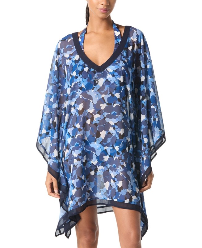 MICHAEL Michael Kors Women’s Chiffon Poncho Cover-Up MSRP $98