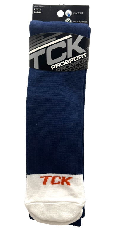 Adult (1) pair of Prosport PTWT1 LG (9-12) Navy baseball/Softball Tube Socks TCK