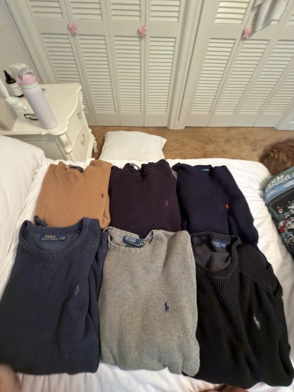 6 Polo Ralph Lauren Men’s XL Sweaters