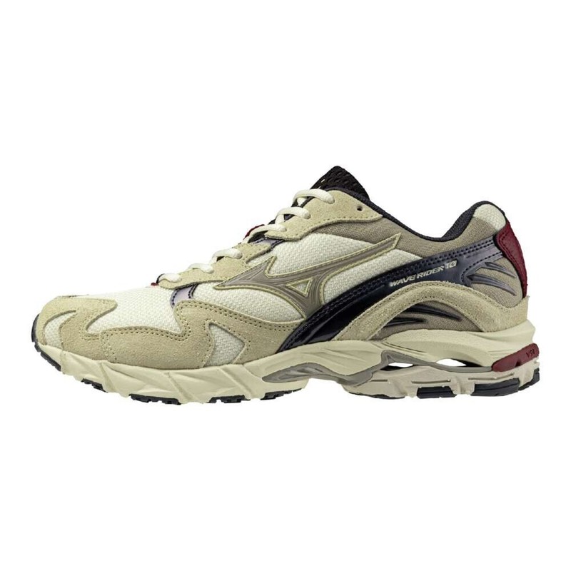 MIZUNO WAVE RIDER 10 D1GA2473 01 Light Beige Beige Gray Width 2E