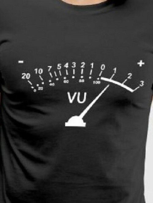 Analog rules VU meter audio video music geek nerd LONG SLEEVE t shirt