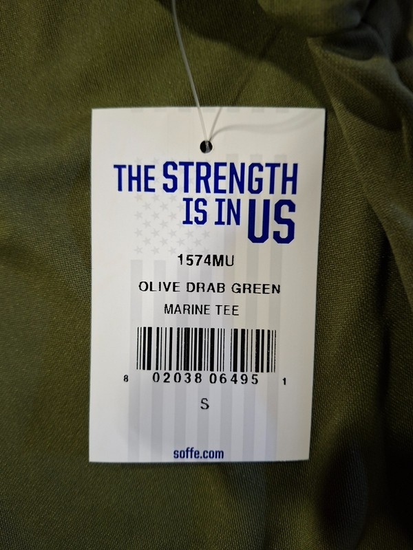 Soffe Military Short Sleeve Polyester T-shirt - USA USMC Certified T-shirt gallery
