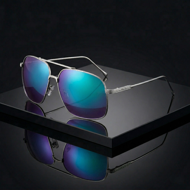 Color Classic XL Frame Metal Aviator Pilot Casual Oversize Sunglasses