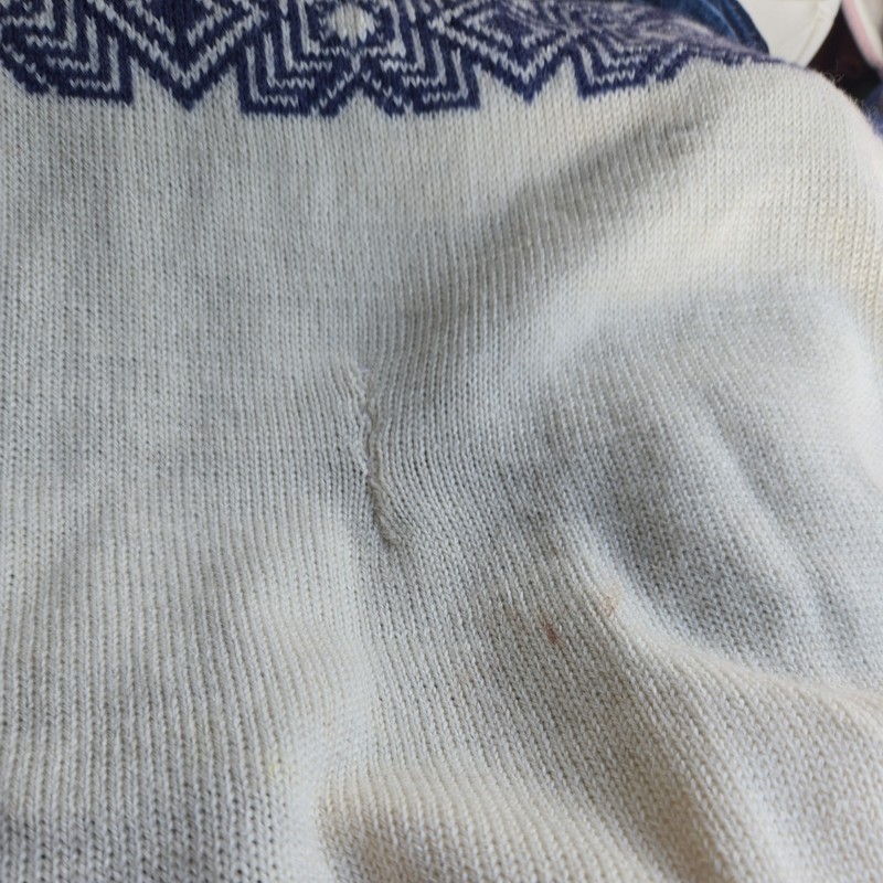 Skjaeveland Nordic Ivory, Royal Blue And Navy XL or XXL Sweater gallery