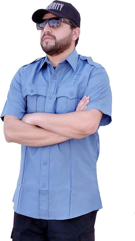 100% Polyester 4 Pocket Hidden Zipper Uniform Shirt Law Enforcement BDU Zipper gallery