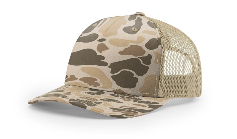 Richardson 5 Panel Trucker Cap 112FP Classic Style with Adjustable Duck Camo gallery