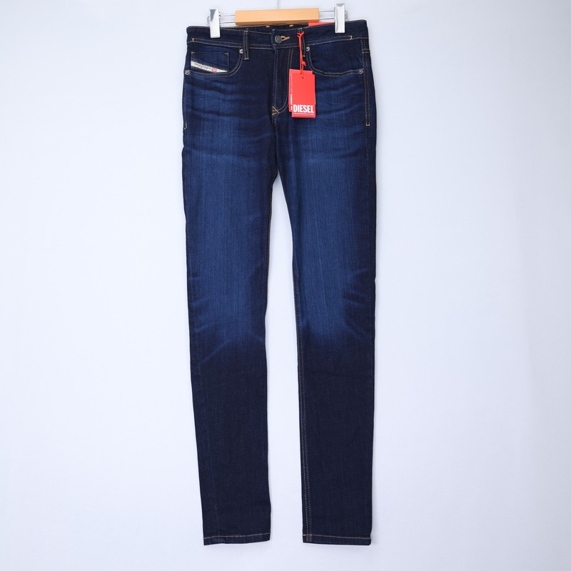 Diesel Mens Jeans 1979 Sleenker Trousers Skinny Leg Low Rise Dark Blue Size NWT