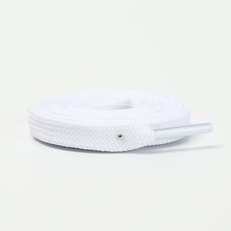 1cm double-layer thickened flat hollow colored polyester shoelaces