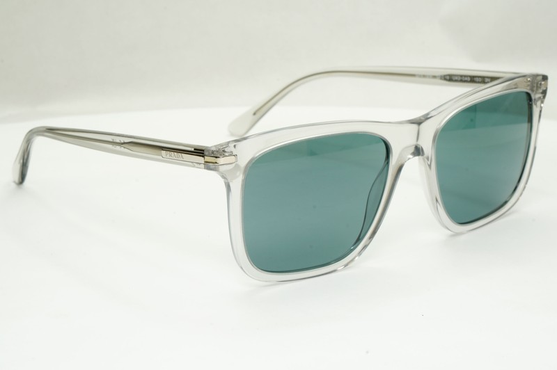 Prada Sunglasses Glass Lens Transparent Grey Crystal Blue PR18WS SPR 18W U43-0A9 gallery