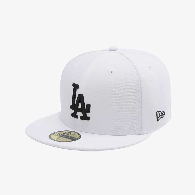 New Era 2026 MLB LA Dodgers Basic Fitted Cap, Optic White