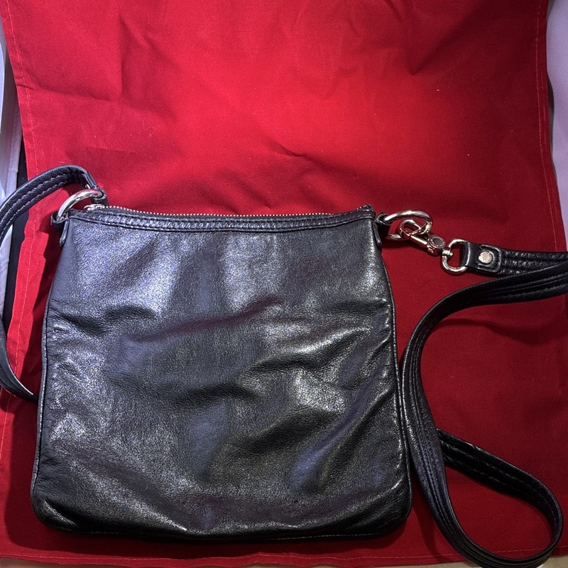 Marc by Marc Jacobs Black Logo Crossbody Bag, Zip, Detachable Strap gallery