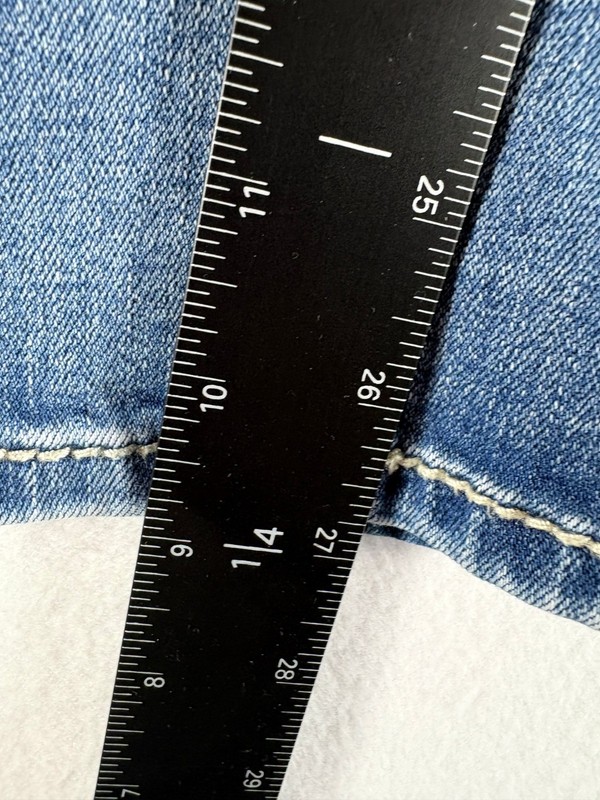 Buckle DayTrip Lynx Ankle Jeans Womens 24 Blue Stretch Straight Leg Embroidered gallery