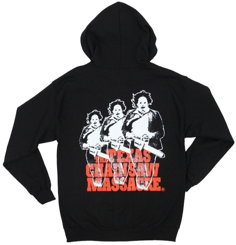 NEW Creepy Co. Texas Chainsaw Massacre LEATHERFACE Repeat Zip Up Hoodie Sm or Lg