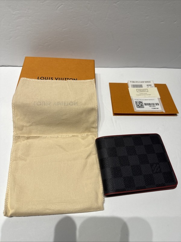 LOUIS VUITTON Men’s Wallet PF.MULTIPLE D.GRAP.BORDEA N63260_13268391 MADE FRANCE gallery