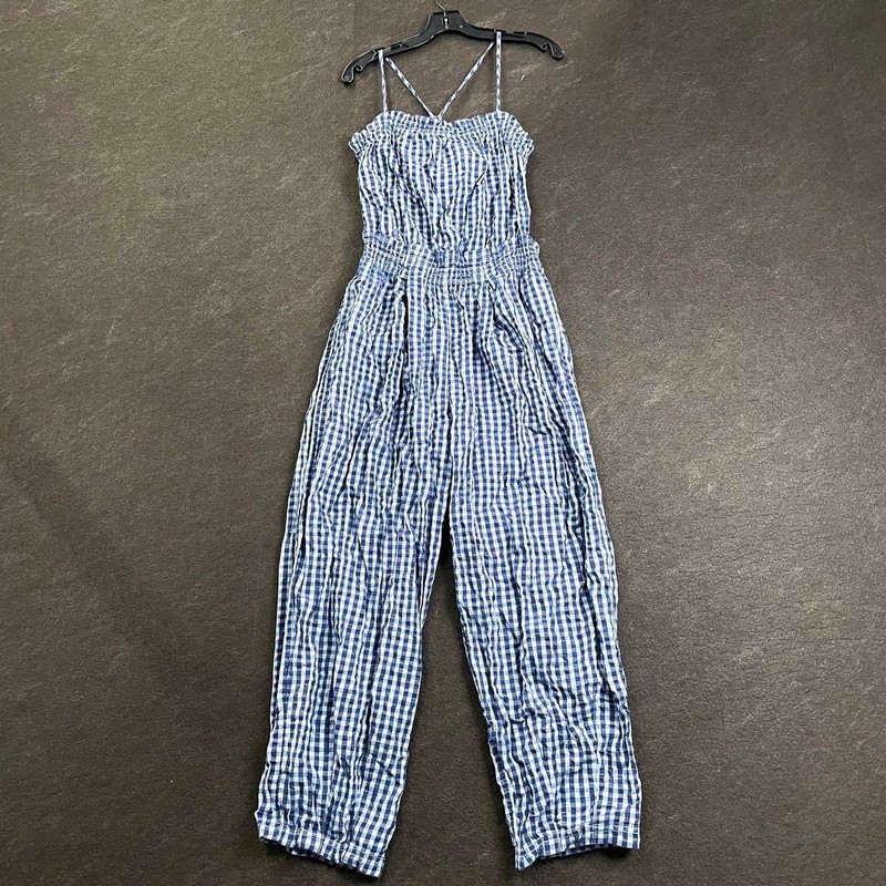 FREE PEOPLE Retro Heatwave Jumpsuit Women’s Size M Blue Combo