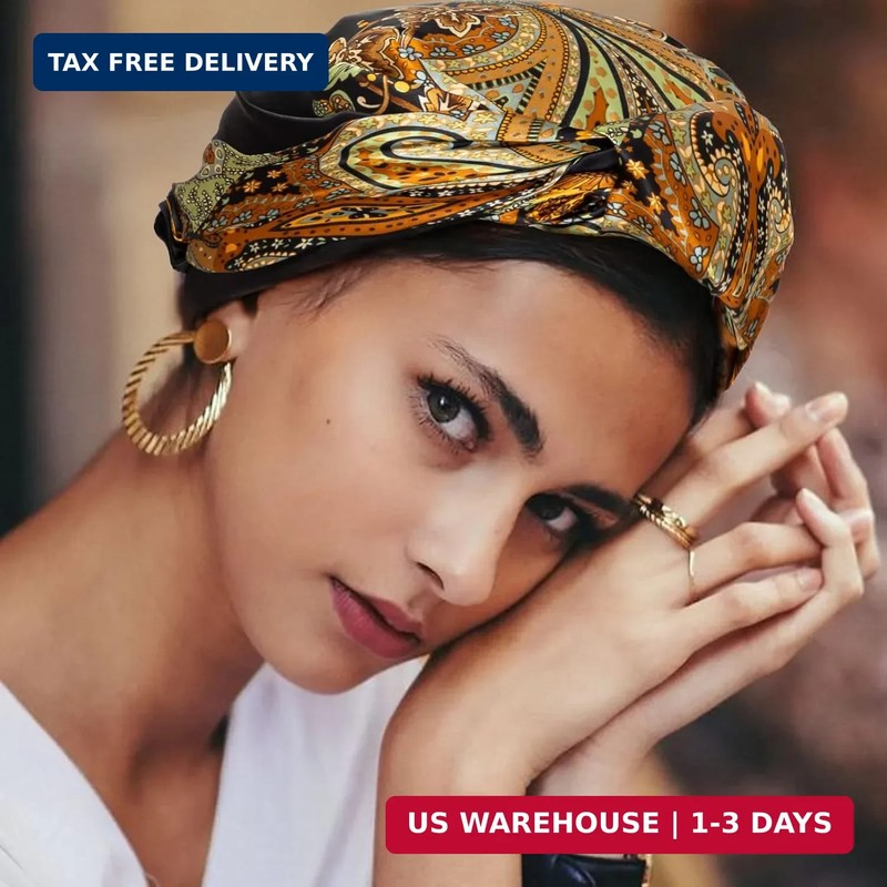 HBselect 4PCS Head Scarf for Women 35" Head Scarves Silk Like Satin Neck Scarfs gallery