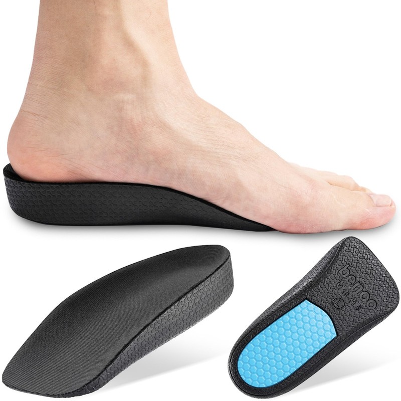 Heel Lift (1 Inch) Height Increase Insoles for Men & Women, Half Shoe Lift In…