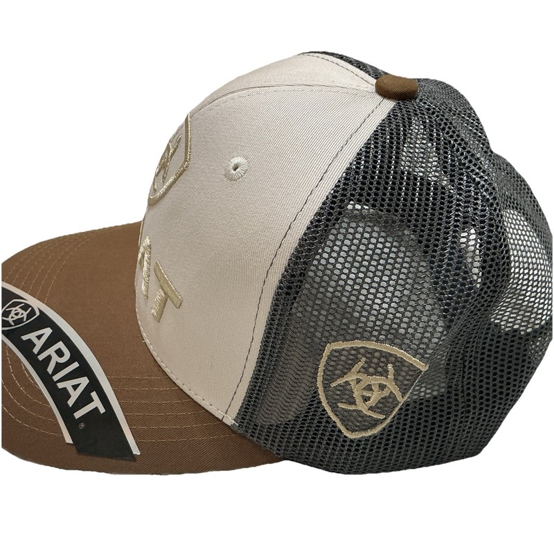 Ariat Mens B-Fit Shield Logo Mesh Back Snapback Cap Hat gallery