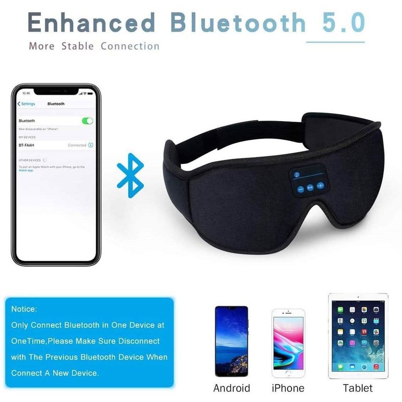 Sleep Headset Bluetooth 5.0 Wireless 3D Eye Mask gallery