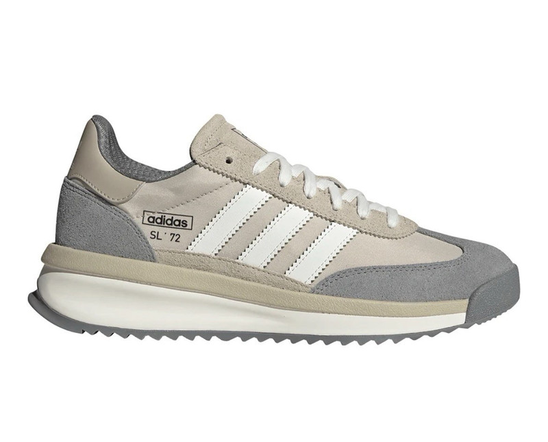 adidas SL 72 RTN Men’s Low Top Lace-Up Sneakers Gray Beige White Rubber