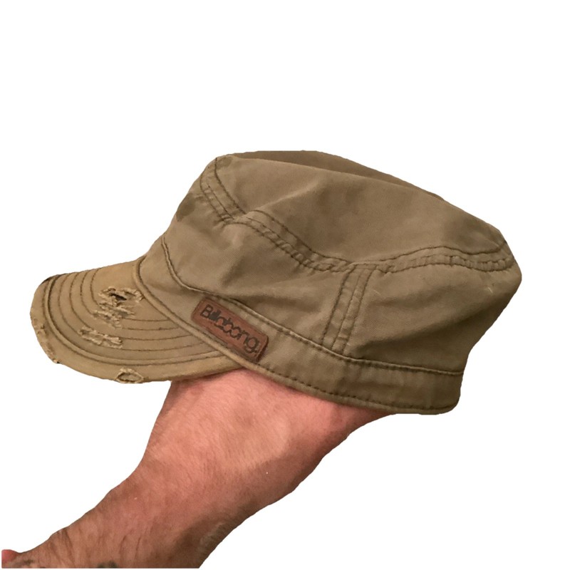 Vintage Billabong Military Cadet Cap Rare Y2K Surf Skate Graffiti Hat Army