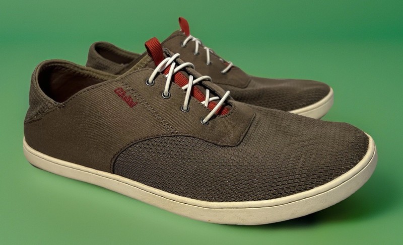 Olukai Mens Nohea Moku Brown 10283-RK13 Slip On Sneakers Shoes Casual Size M11