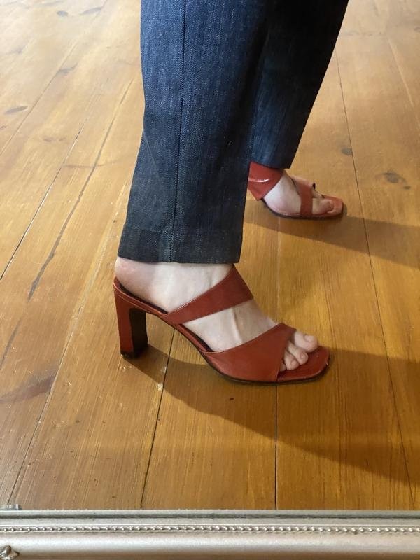 women jil sander heels coral leather 38 gallery