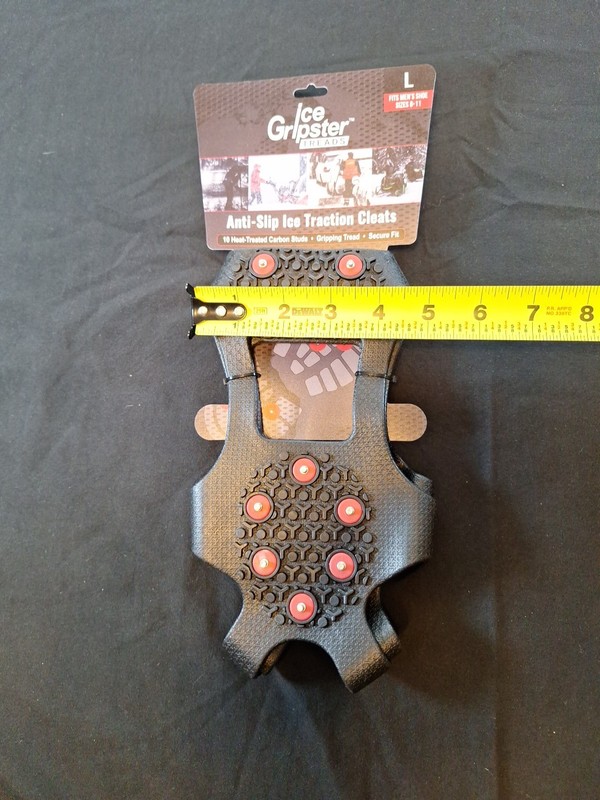 Ice Gripster Treads Anti-slip Ice Traction Cleats Size L gallery
