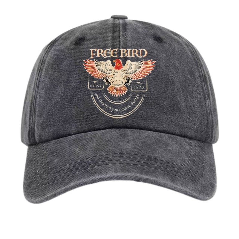 Retro “Free Bird” Eagle & Lyrics Baseball Cap