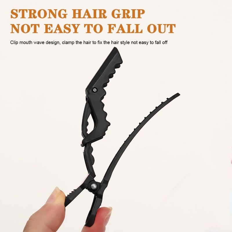 5 PCS Plastic Alligator Hair Clips Non-Slip Hairpins Salon Styling Tool - NEW gallery