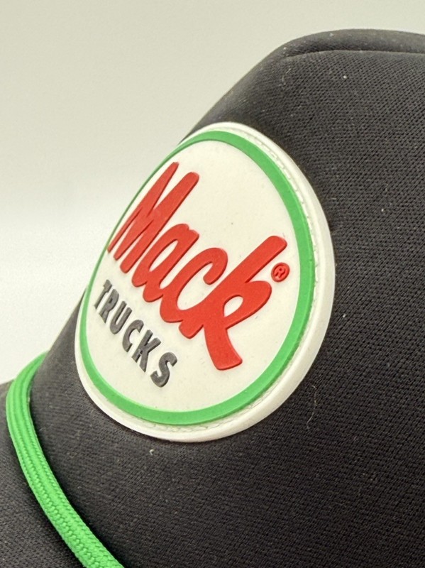 Mack Trucks 3-D Logo Trucker SnapBack Adjust Hat H3 Headwear Official Green Cord gallery