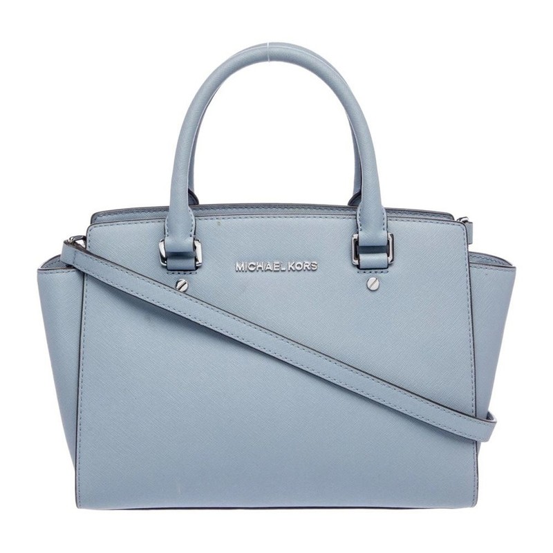 MICHAEL Michael Kors Selma Saffiano leather top handle bag with gold hardware