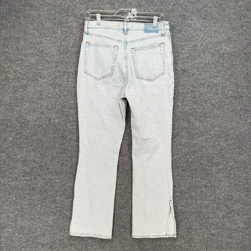 Abercrombie & Fitch Jeans Womens 10 Slim Straight Light Ultra Hi Rise Split Hem gallery