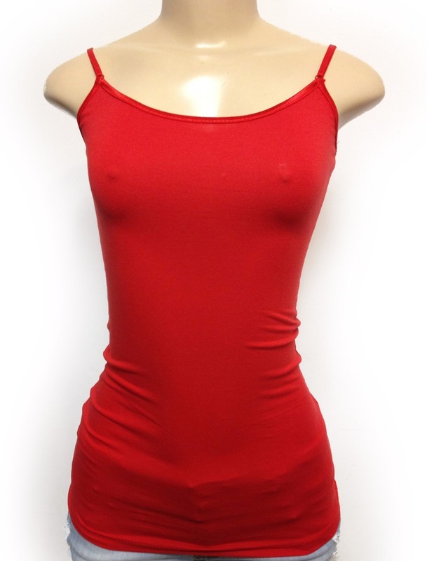 Bozzolo Tank Top Adjustable Spaghetti Strap Cami Junior Plus Size 1X 2X 3X gallery
