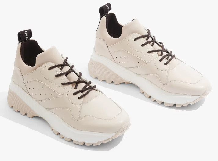 COUNTRY ROAD Dallas Sneaker [Size 42 EU, 11 AU] Beige Leather | RRP $179