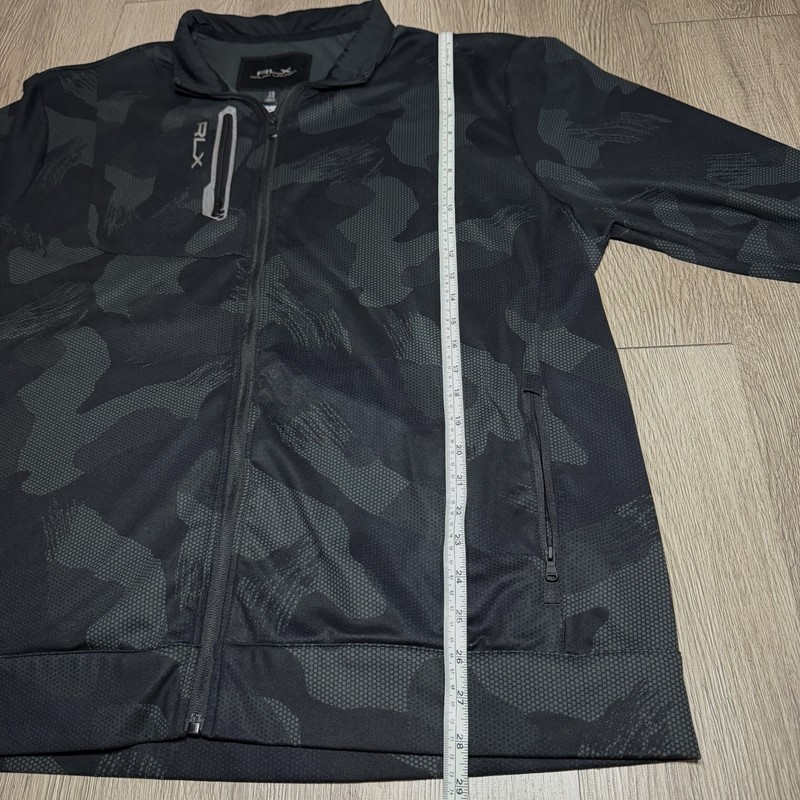 RLX Ralph Lauren Performance Jacket Mens Black Camo Golf Full Zip - 2XL ( XXL ) gallery