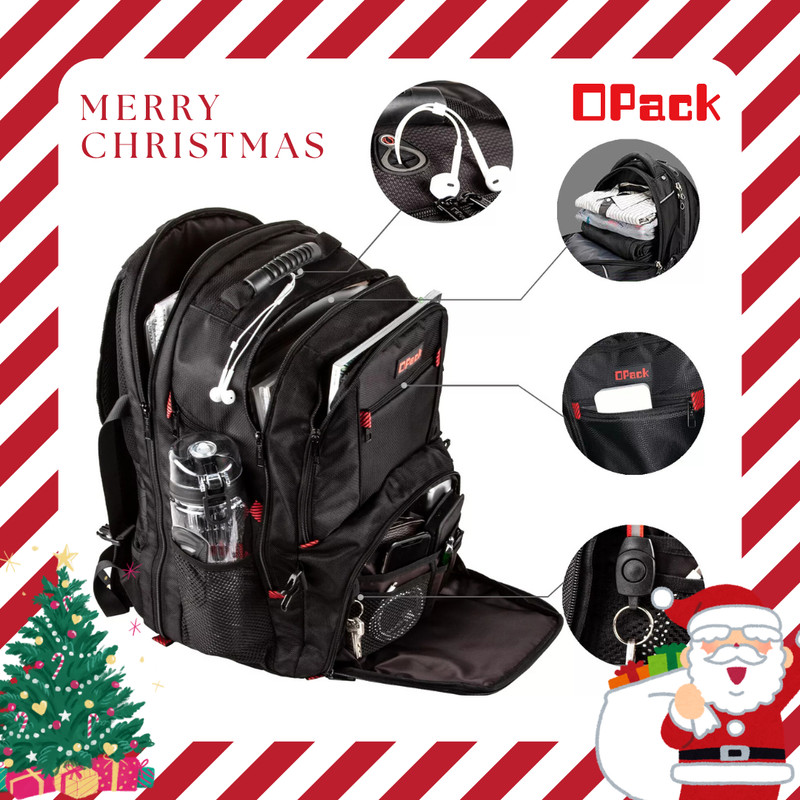 HOT DEAL Large TSA Friendly Durable Travel Backpack Anti-Theft 17″ Laptop Bag
