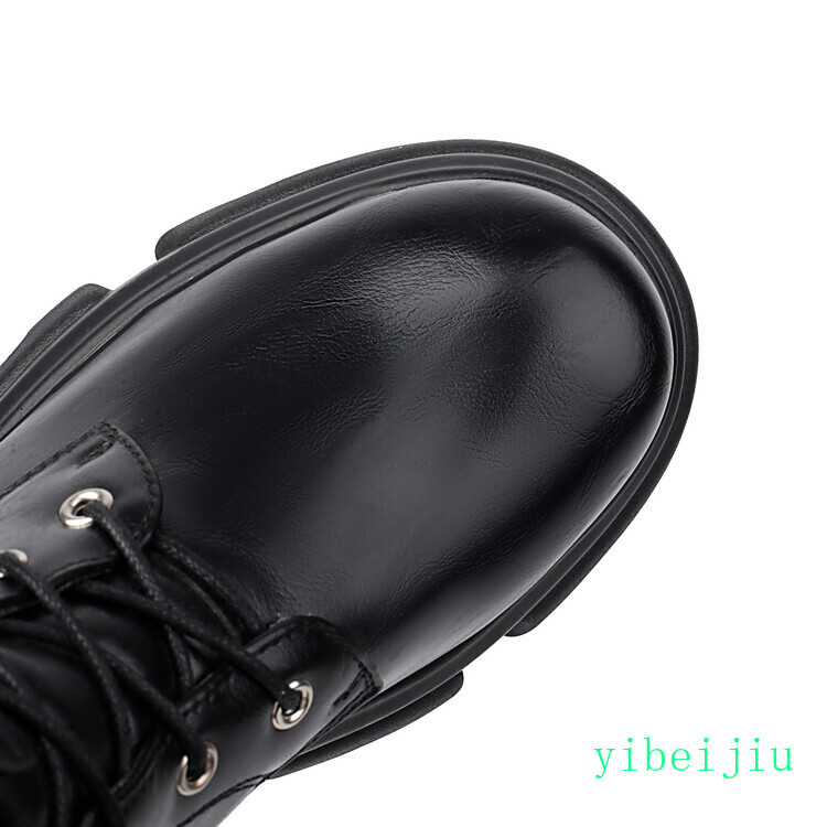 Womens Punk Platform High Heel Ankle Boots Rock Shoes Thicken Sole Combat Gothic gallery