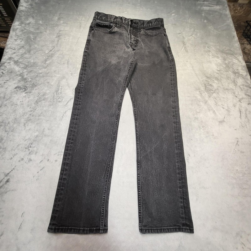 Old Navy Jeans Mens 29×30 Black Charcoal Wash Straight Denim Stretch Pockets