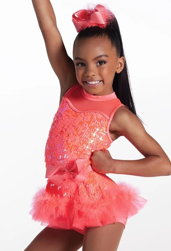 Weissman Showtime 17701 Girls TapJazz Dress Bubble Pop One Piece Size SC