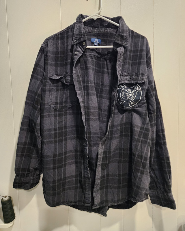 The Story So Far Custom Flannel Button Down Size XL
