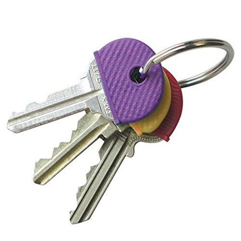 8 Pcs Key Cap Tags Label ID Silicone Coding Color Key Identifier Cover 8 Colors gallery