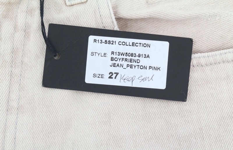 R13 Boyfriend Jeans Distressed Peyton Pink gallery