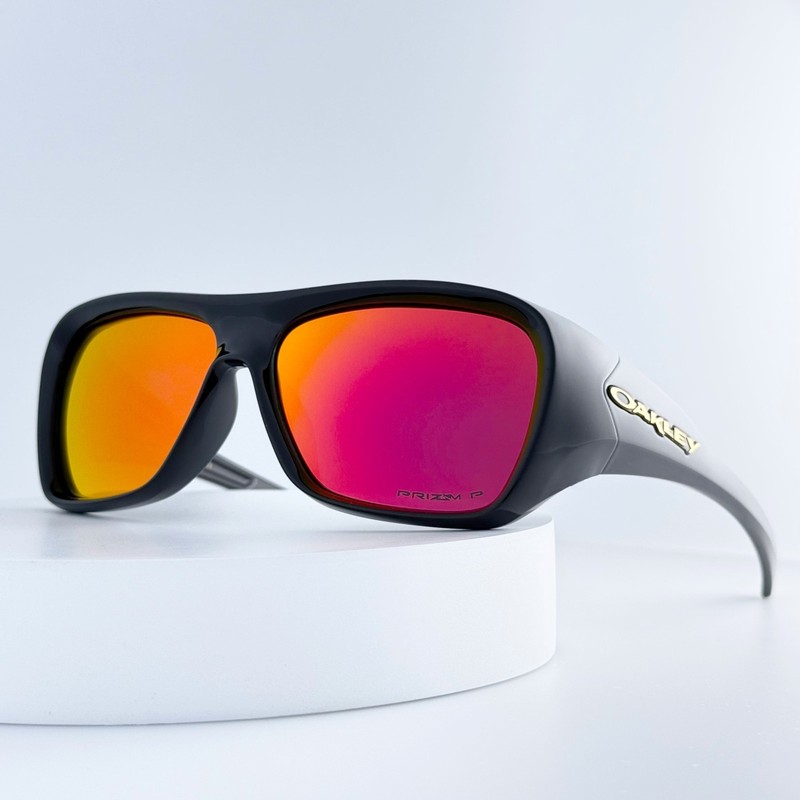 Oakley Chaminade OO9492 Polarized Sunglasses Black Frame Ruby Red Lens