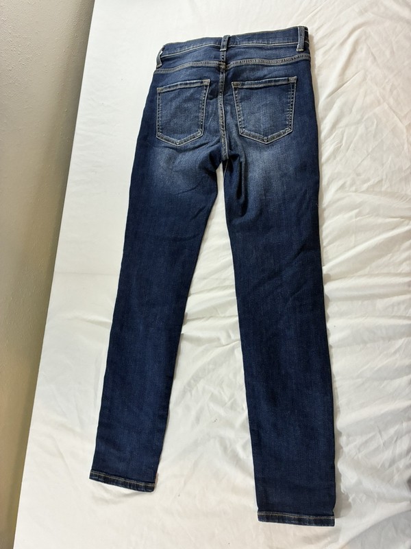 Sneak Peek Womens Size 1/25W Skinny High Rise Distressed Stretch Denim Jeans
