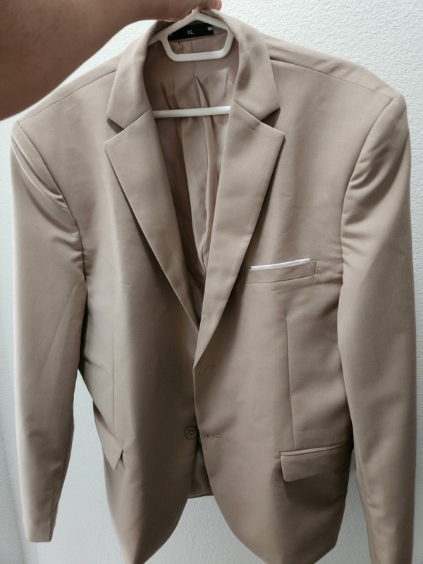 XL Champagne Color Blazer Men's gallery