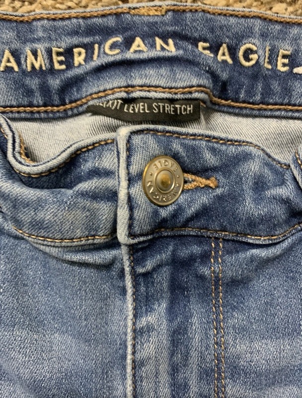 American Eagle Super High Rise Jegging Next Level Stretch Jeans Size 10 L gallery