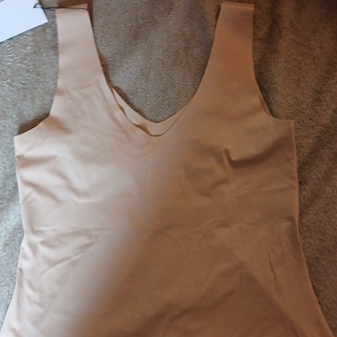 Knix Evolution Tank Shapewear Tank Top Seamless Beige L Mild Compression